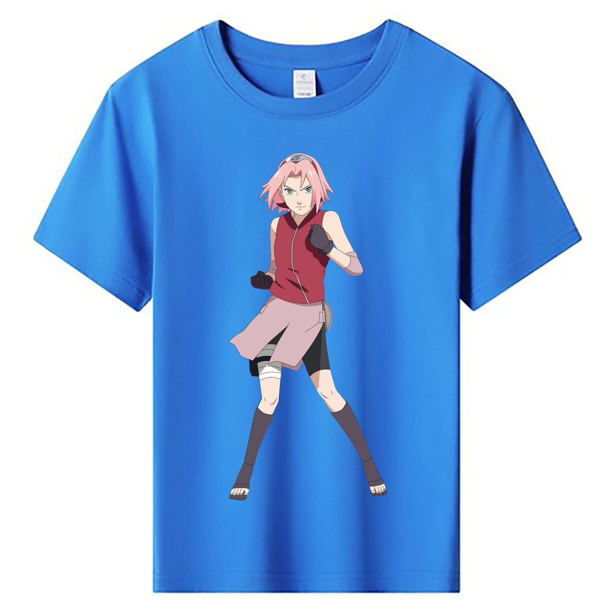 NARUTO -ナルト- 春野サクラ Haruno Sakura 綿100％キッズTシャツ（フロントプリント）